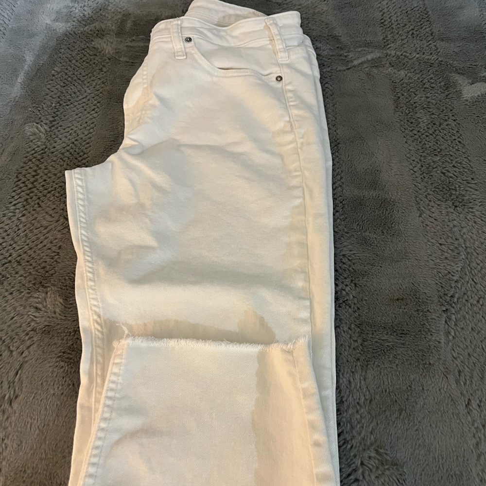 White Denim Silver Most Wanted Crop Jeans Pristine Condition - Picture 5 of 5